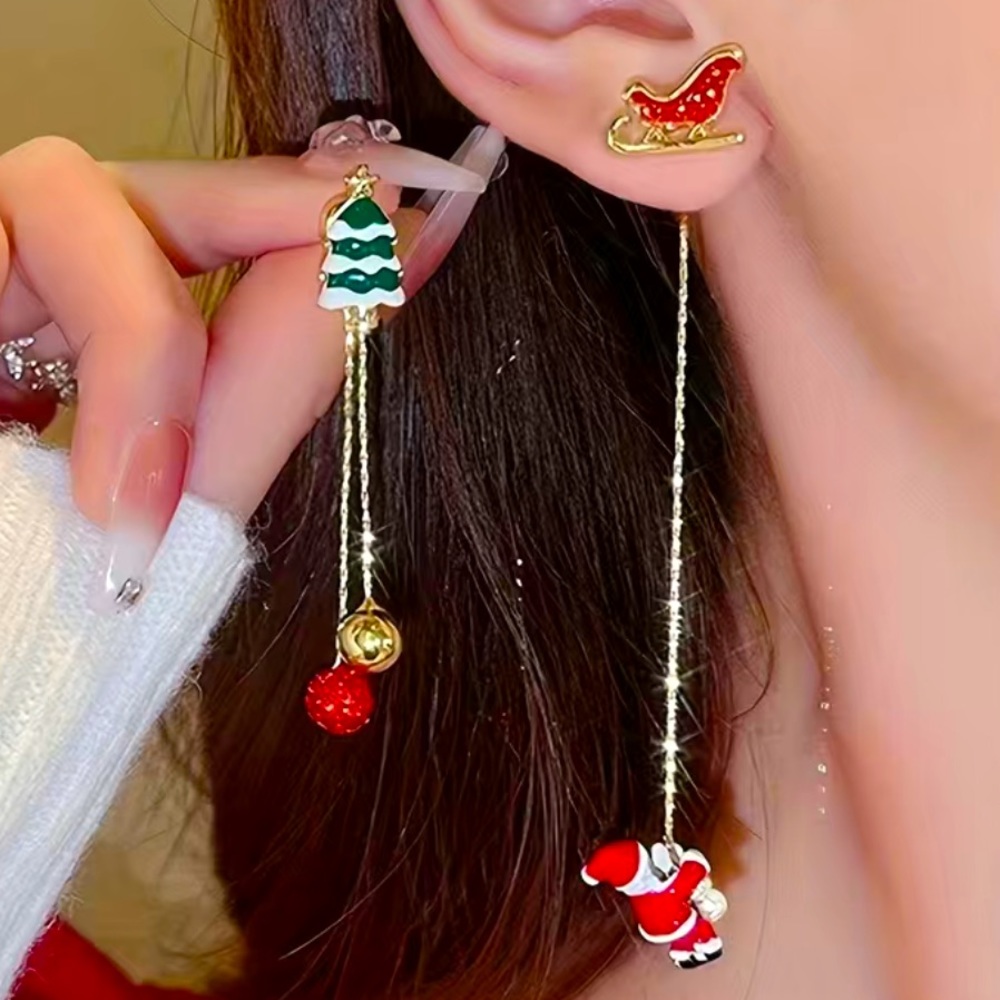 Santa and Christmas Dangle Earrings